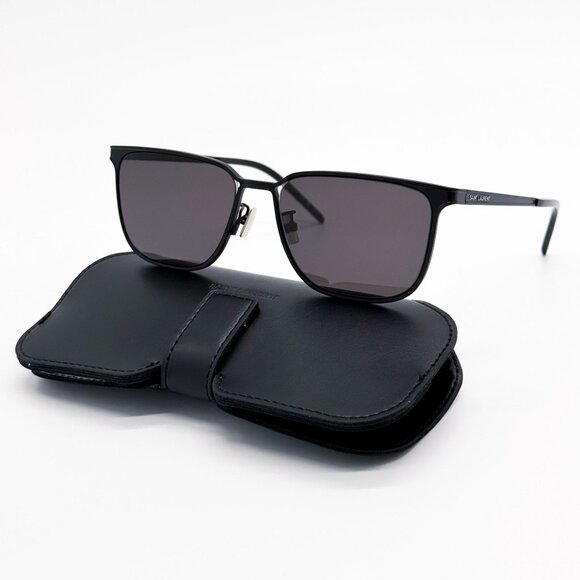 NEW SAINT LAURENT SUNGLASSES SL428 002 UNISEX BLACK EYEWEAR SL 428 002 - Picture 1 of 11